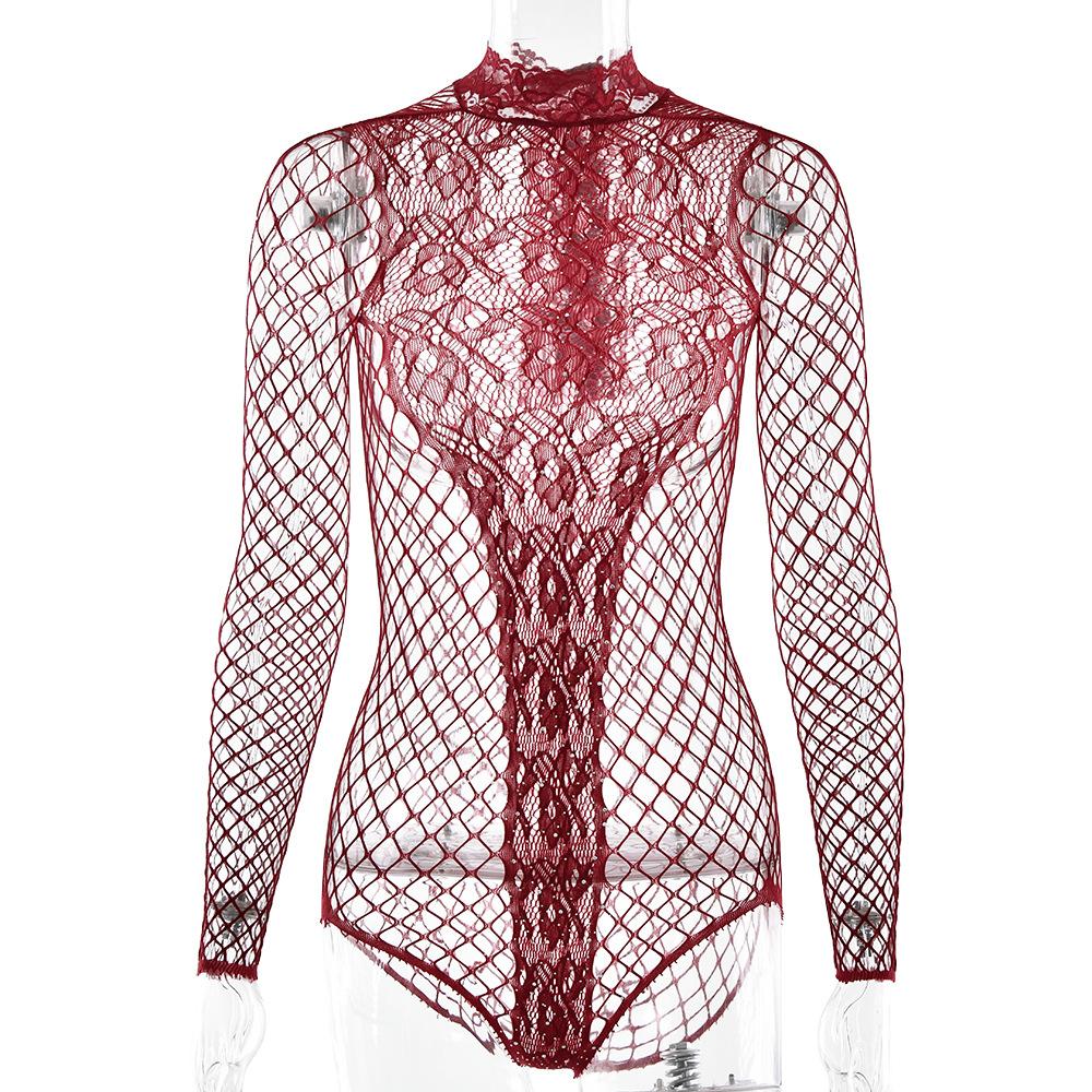 Women Body Underwear Fishnet Bodysuit Nightwear Hollow Out Bodystocking Mesh Erotic Lingerie Porno Costumes