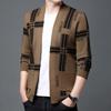 Men's cardigan trendy slim fit new autumn and winter sweater for boys outer wear autumn sweater jacket