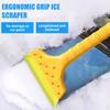 Sneeuwschep IJskrabber Auto Voorruit Lichtgewicht Sneeuwschep met Rubberen Randen Ontijzelingsgroeven Dikke IJsverwijderaar