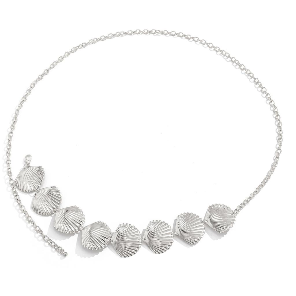 Adjustable Length Waist Chain Durability Metal Chain Ocean Vacation Body Chain for Festival Wear