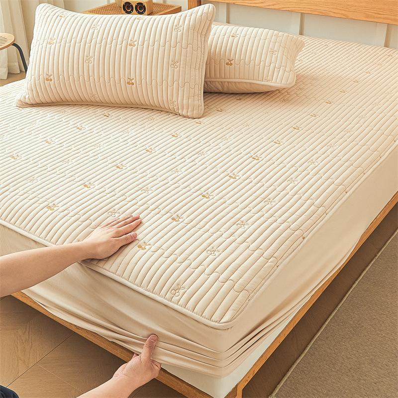 Class A Padded Mattress Three-piece Set Children's Waterproof Urine-proof Mattress Cover Single-piece Simmons Mattress Protective Cover Dust Cover