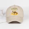 Berretto da Baseball Vintage Lavato con Stampa Scena Desertica “Camel” - Berretto Vintage Unisex Regolabile per Escursionismo e Alpinismo all'Aperto