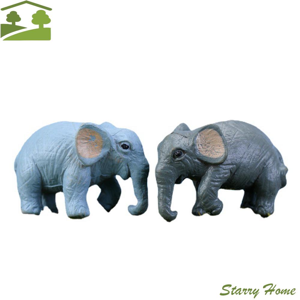 Cute Micro Landscape Animal Bonsai Elephant Miniature House Decor Fairy Garden Figurines
