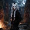 Doplňky ke kostýmu na Halloween pro párty Válečník Vlk Lebka Maska, Dlouhá Kožešinová Ušní Třásně Čelenka Cosplay Venkovní Tematické Focení Rekvizity Párty, Vlkodlak Obličej