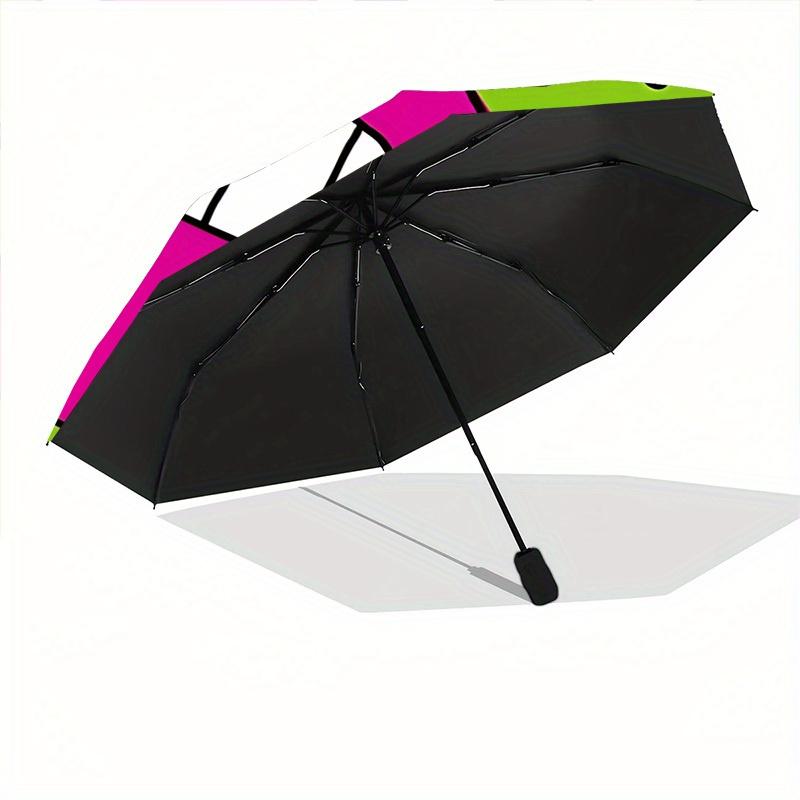 1pc Crayon Shin-chan Chibi Monster Automatic Open/Close Umbrella Sturdy Iron Frame, Compact Travel Umbrella - Perfect Gift for Women, Men, a0829125