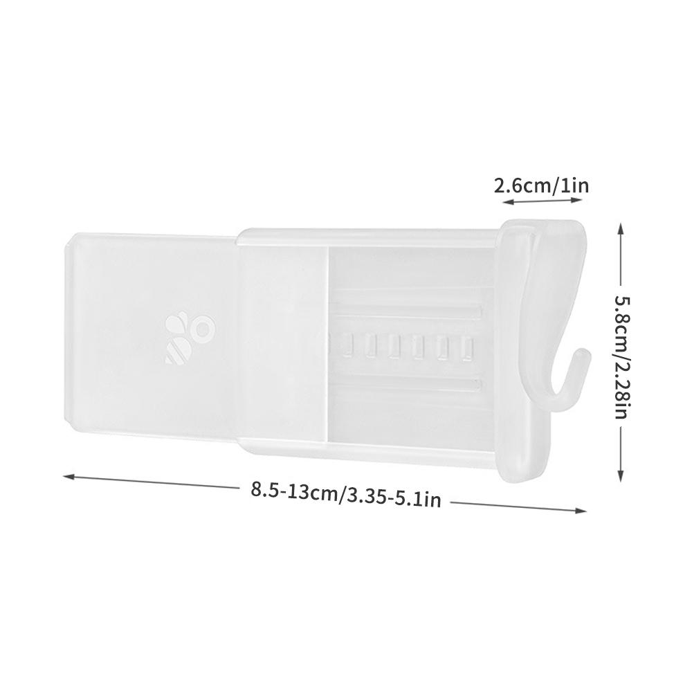 4 Transparent Refrigerator Divider Set, Retractable Refrigerator Side Door Storage Clip, Kitchen Food, Bottles, Storage Divider