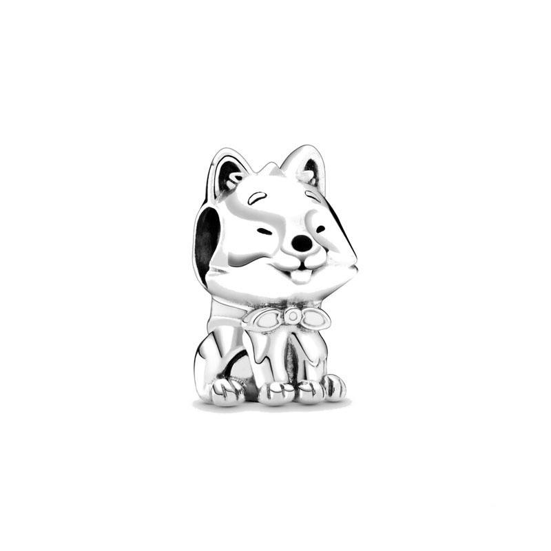 925 Silver Monkey, Elephant Beads, Dog and Cat Pendant Suitable for European Original Bracelet DIY Accessories Exquisite Jewelry