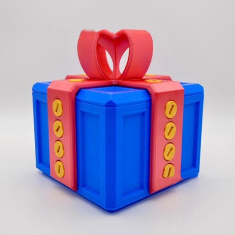 Unique Prank Storage Box 3D Printed Puzzle Box with Screws Prank Gift Box Funny Gift Box Desk Ornament