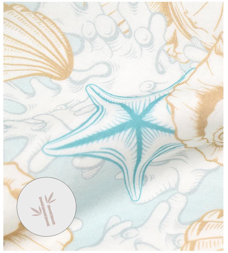 Digital Print Bamboo Cotton Baby Blanket - Four-Layer Gauze Anti-Kick Quilt for Newborns