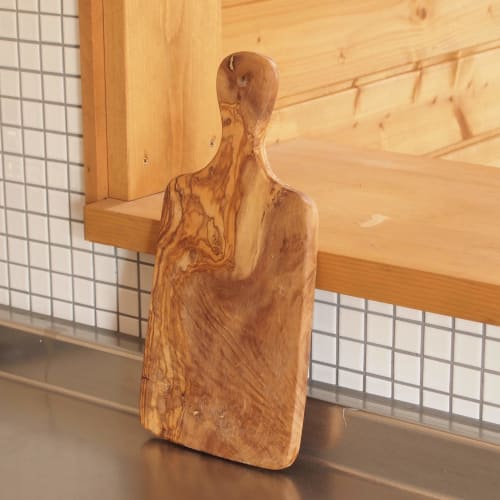 Tábua de Corte Altereno, Madeira, Oliveira, Fabricada na Itália (Grande), Médio