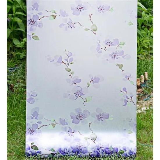Decorative Privacy Vinyl Window Adhesive Film Window Sticker Decals Waterproof Sun UV Protection Bamboo Sliding Door Bathroom