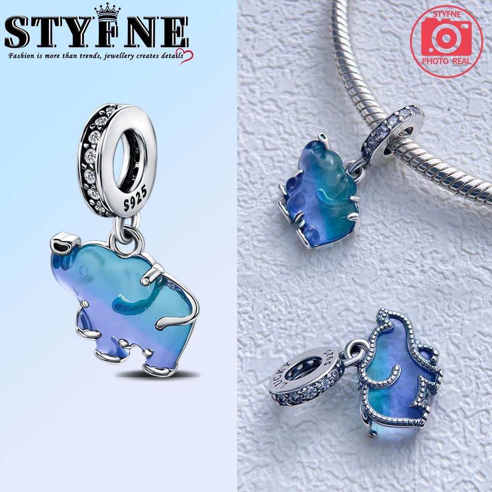 Creative copper Large Ear Flower Fang Elephant Charm Compatible With Bracelets Necklaces Womens Pet Party Jewellery Accessories