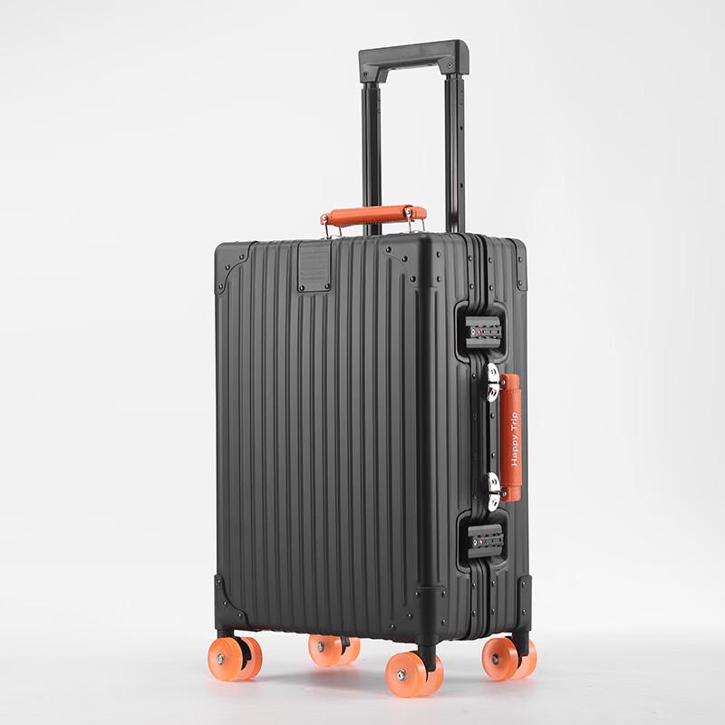 LONE WOLF Aluminum-Magnesium Alloy Anti-Fall Spinner Luggage 20 inches