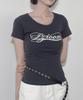 Ijeulum Classic Logo Slim Fit Short Sleeve T-Shirt (Blue Charcoal)