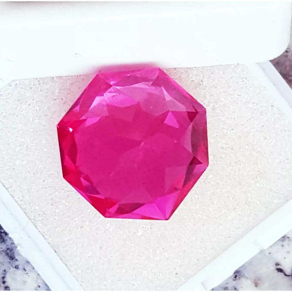 Awesome Pink Sapphire Natural 11-13 Ct Octagon Cut Fabulous Certified Gemstone