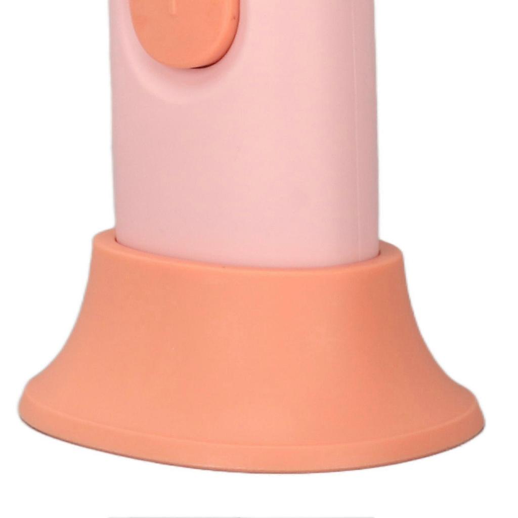 Handheld Fan 3 Levels Adjustable USB Rechargeable Ergonomic Grip Mini Hand Held Fan with Dazzling Light for Student Kids Pink