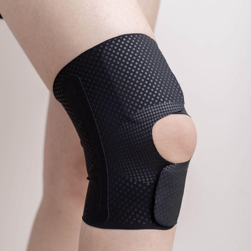 1 Stück Kniebandage mit Seitenstabilisator, Kompressions-Kniebandage für Männer Frauen, Knie-Stützbandage zur Linderung von Knieschmerzen