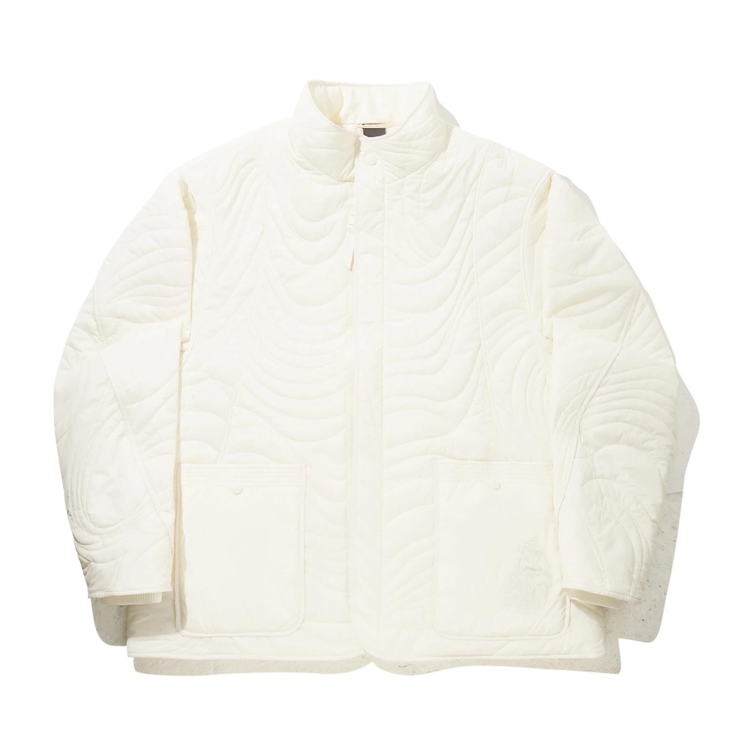 Li Ning Puffer Jackets Men s Frost White Stand Collar Moderate AJMV179-3 XL