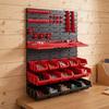36 Pieces Tool Storage Rack with Bins and Hooks Modular for Craft Room, Diyers