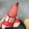 Qinghe Pure Desire To Tie Knee Socks, Stockings, Thigh Stockings, Ultra-thin Invisible Lace, Leg Rings, Suspenders, Integrated Fun Contrast Colors