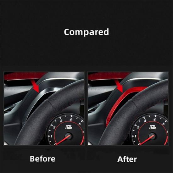 Red Real Carbon Fiber Driver Dashboard Frame Cover Case For Camaro 2016 2017 18