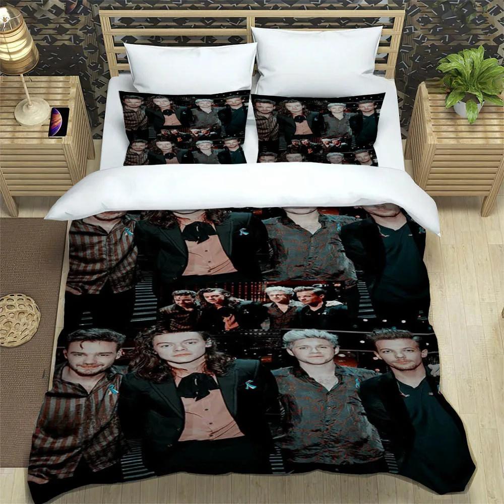 OOne Music Band Direction Bettwäsche Kollektion Einzelbett Doppelbett Vollgröße Queen Size King Size Bett Kollektion Schlafzimmer für Erwachsene und Kinder Bettbezug Kollektion Heimtextilien