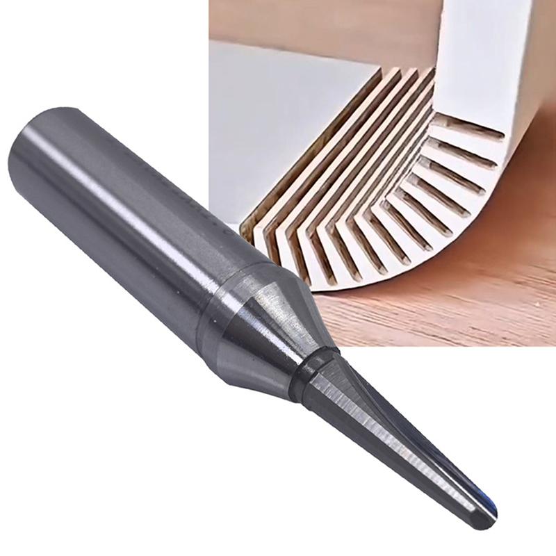1/2pcs Woodworking Milling Cutter TCT Grooving Cutter V-Shaped Arc-shaped Slotter For Wood Bending Circular Groove Milling Tool