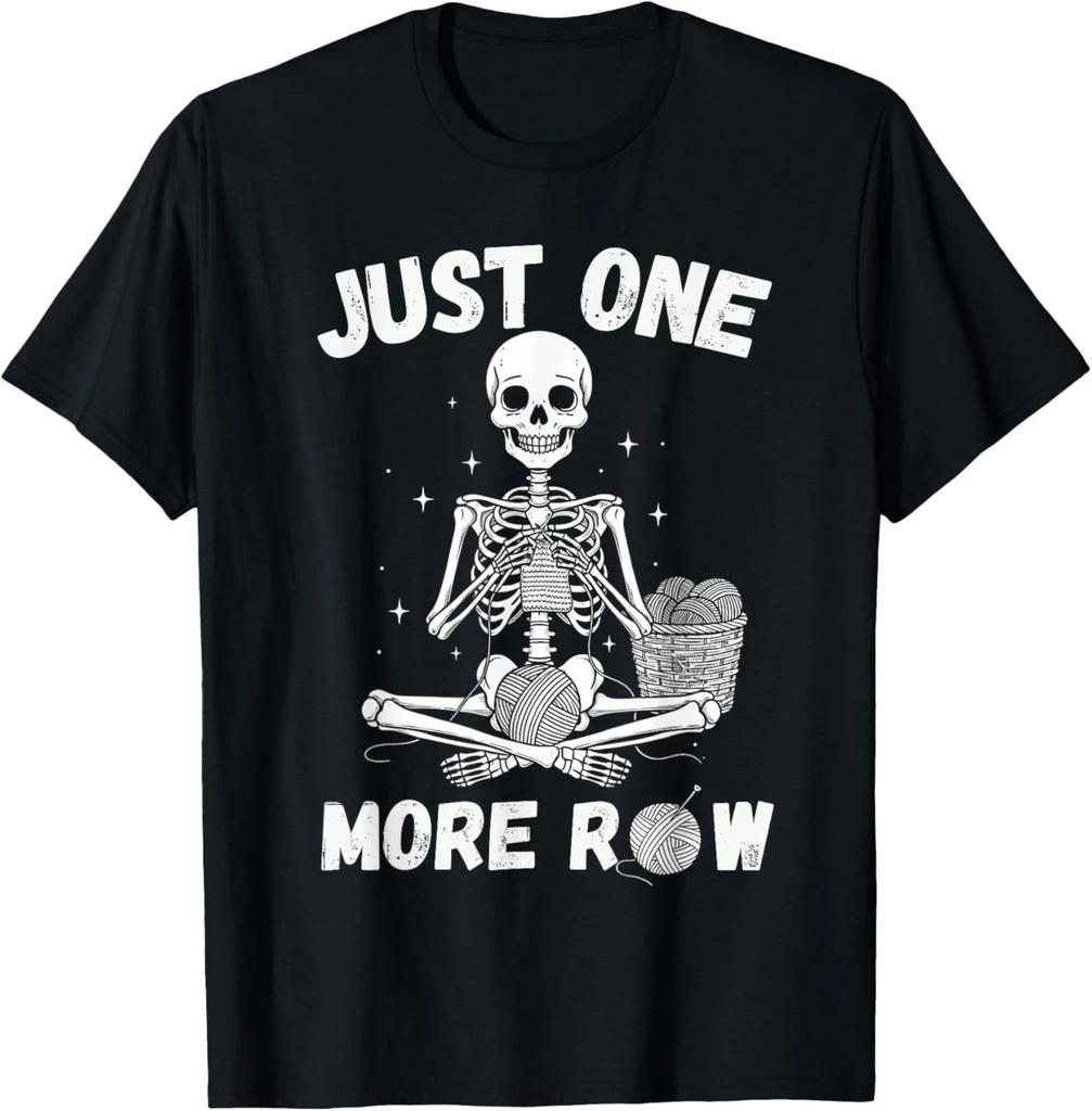 Nur noch eine Reihe – Lustiges Häkel-Skelett zum Stricken T-Shirt