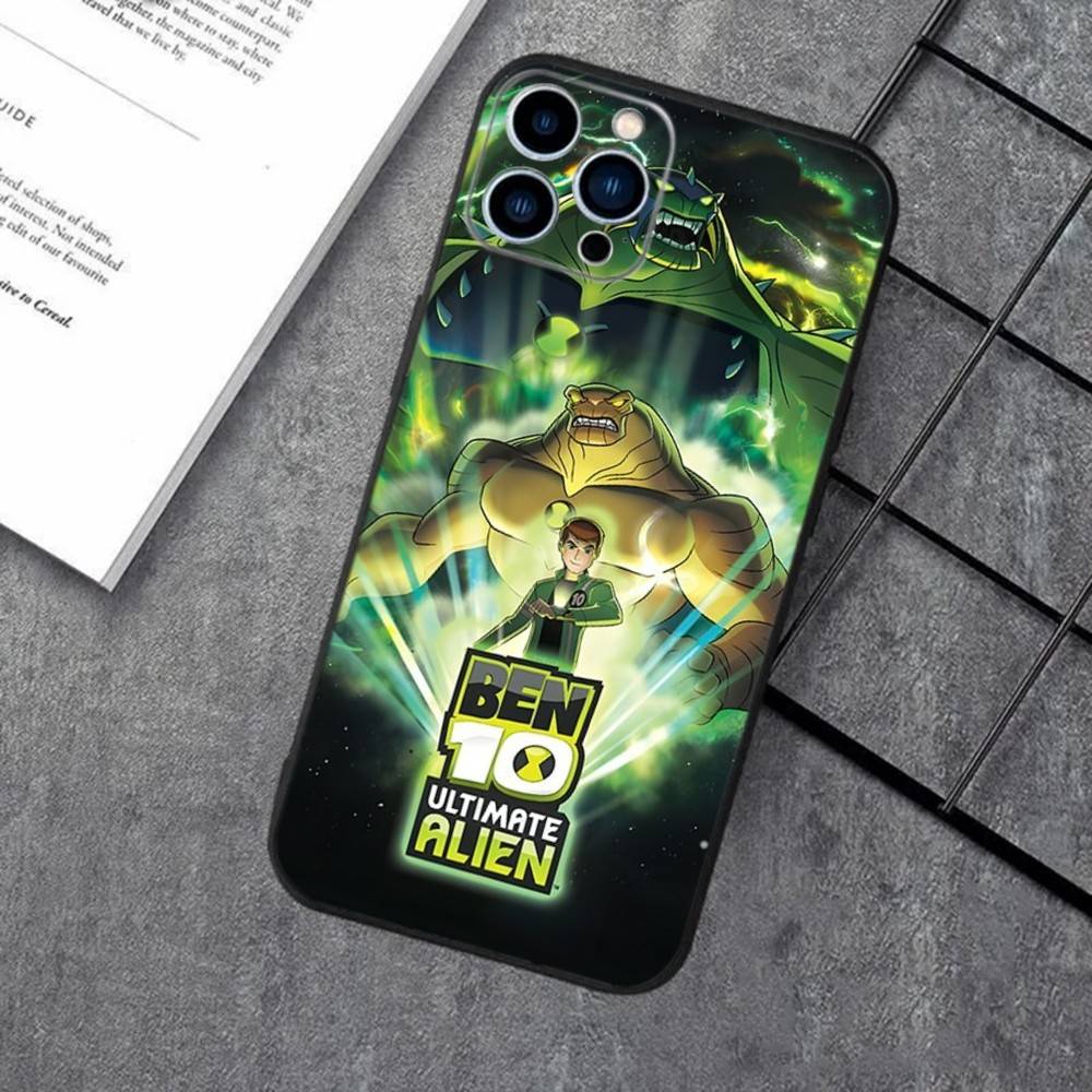 B-Ben 10 Cartoon For iPhone 17,16,15,14,13,12,11 Plus,Pro,Max,XR,XS,X,7,8,SE,Mini Silicone Soft Durable Shell Phone Case