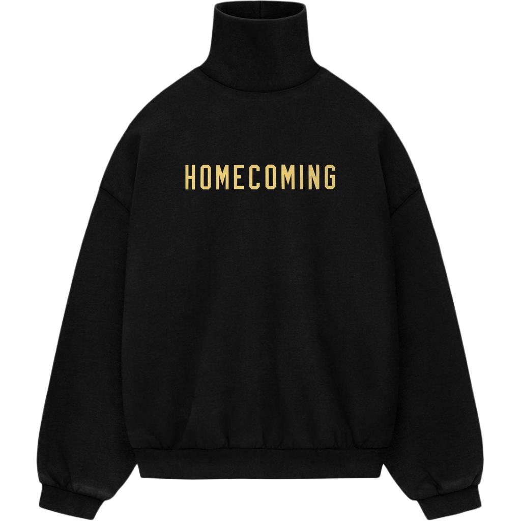 Fear of God Essentials Heavy Fleece Turtleneck Black Men Tops 192BT246220F