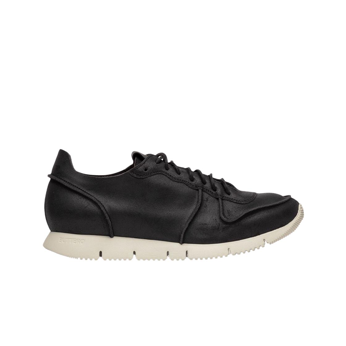 

Buttero Bianchetto Leather Carrera Sneakers Black 42.5