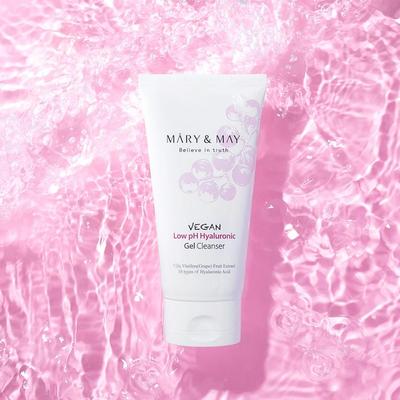Detergente in gel all'acido ialuronico a basso pH vegano, idratante, KBeauty, cosmetici coreani, campione