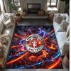 Tappeto in Flanella Stampato Manchester United Antiscivolo Morbido Poliestere Tappeto per Pavimento Tappetino Decorativo per Interni per Camera da Letto Soggiorno Divano