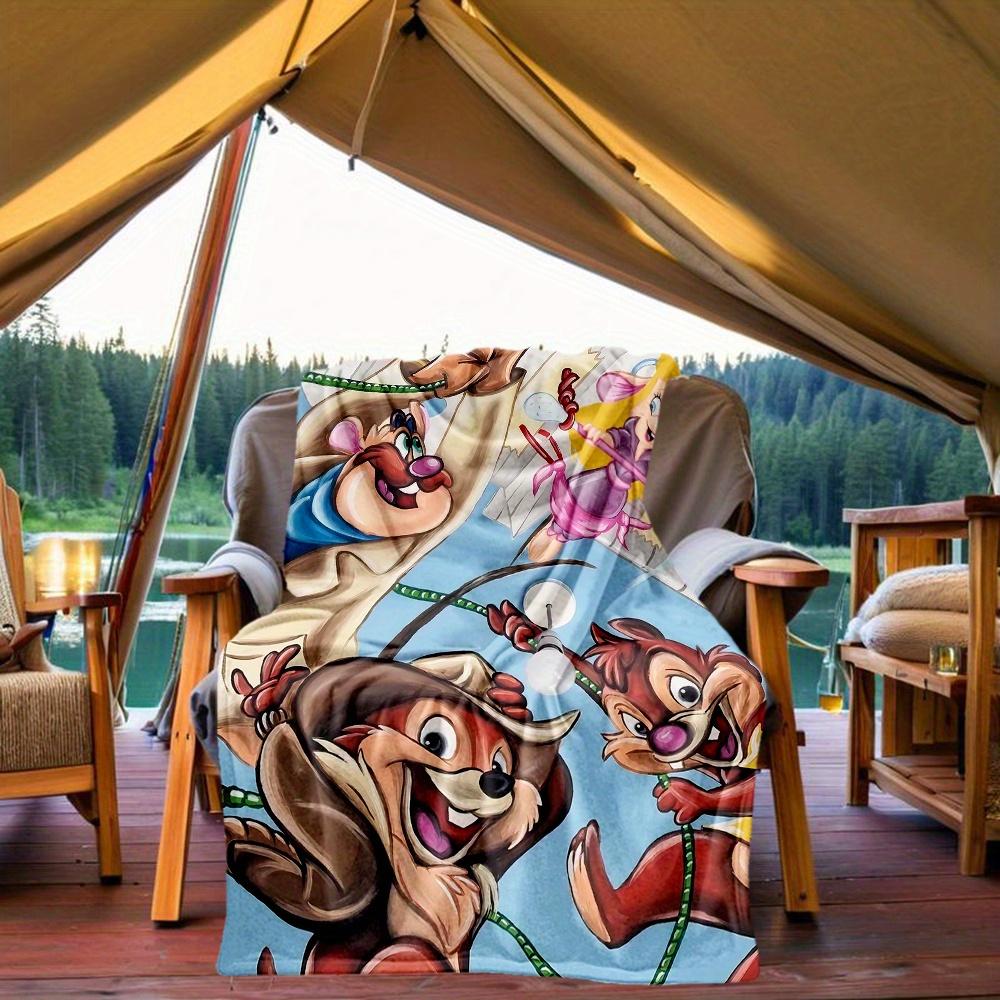 1pc, Chip 'n Dale and Friends Blanket Cute Home Decor for All Seasons Perfect Gift for Animal Lovers Soft Throw Blanket Ideal for