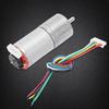 DC 12V Encoder Gear Motor Speed Reduction Motor for Robot RC Car DIY Engine Toy (200RPM)