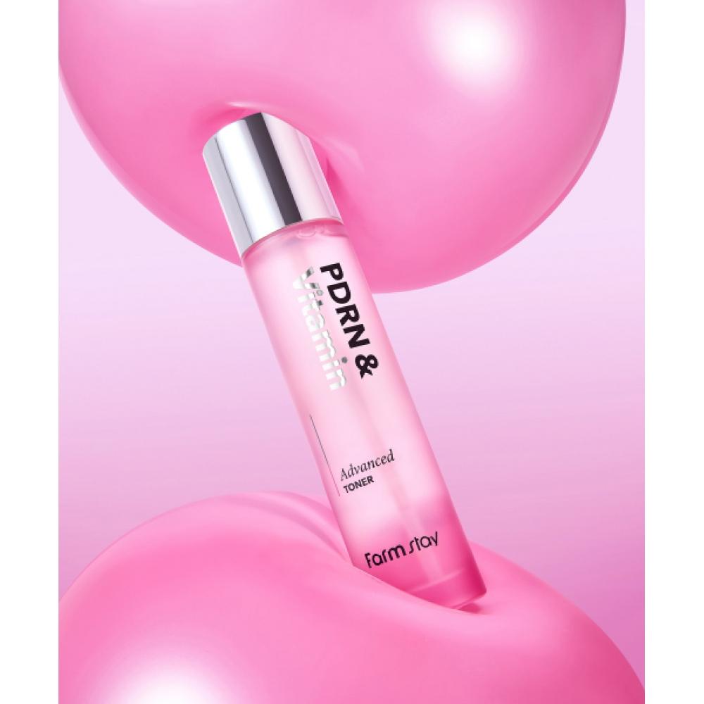 Farmstay Pdrn   Vitamin Advanced Toner 120ml  + Sample Kit Free 