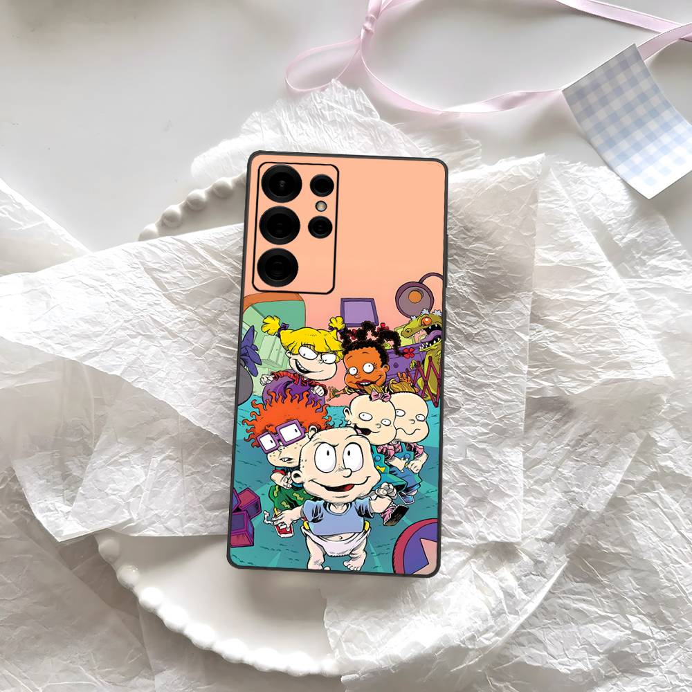 Cartoon Funny R-Rugrats Phone Case For Samsung S 24 Fe 25 Ultra Plus 20 Lite 21 30 22 23 24 22 Ultra 5G Fundas