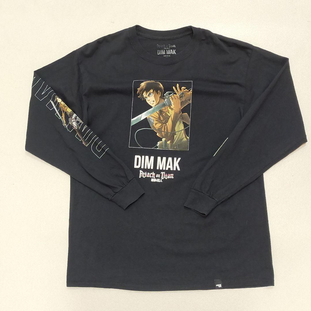

[Б/У] Футболка DIM MAK Сделано в США С длинным рукавом Атака Титанов Эрен Аниме Футболка