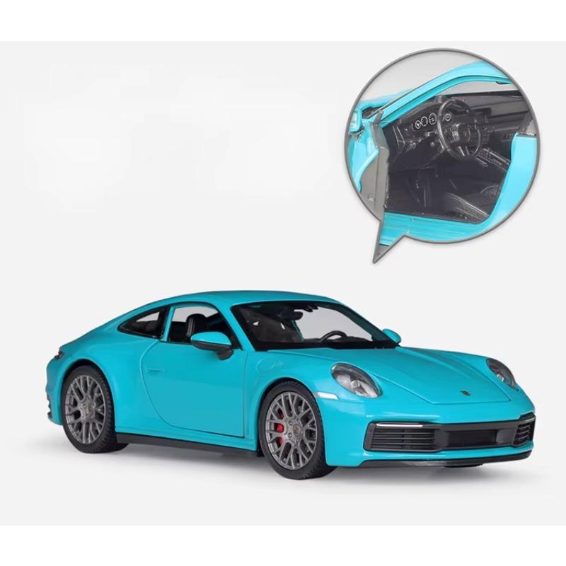 1/24 Porsche 911 Carrera 4S WELLY Diecast Auto Simulator Legierung Metall Modellauto Sportwagen Für Kinder Geschenk Sammlung Dekoration