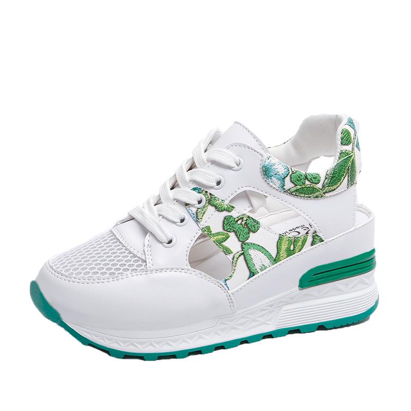 Outdooor Sneakers Women Cushioning Height Platform Shoes Breathable Wave Walking Sneakers For Girl