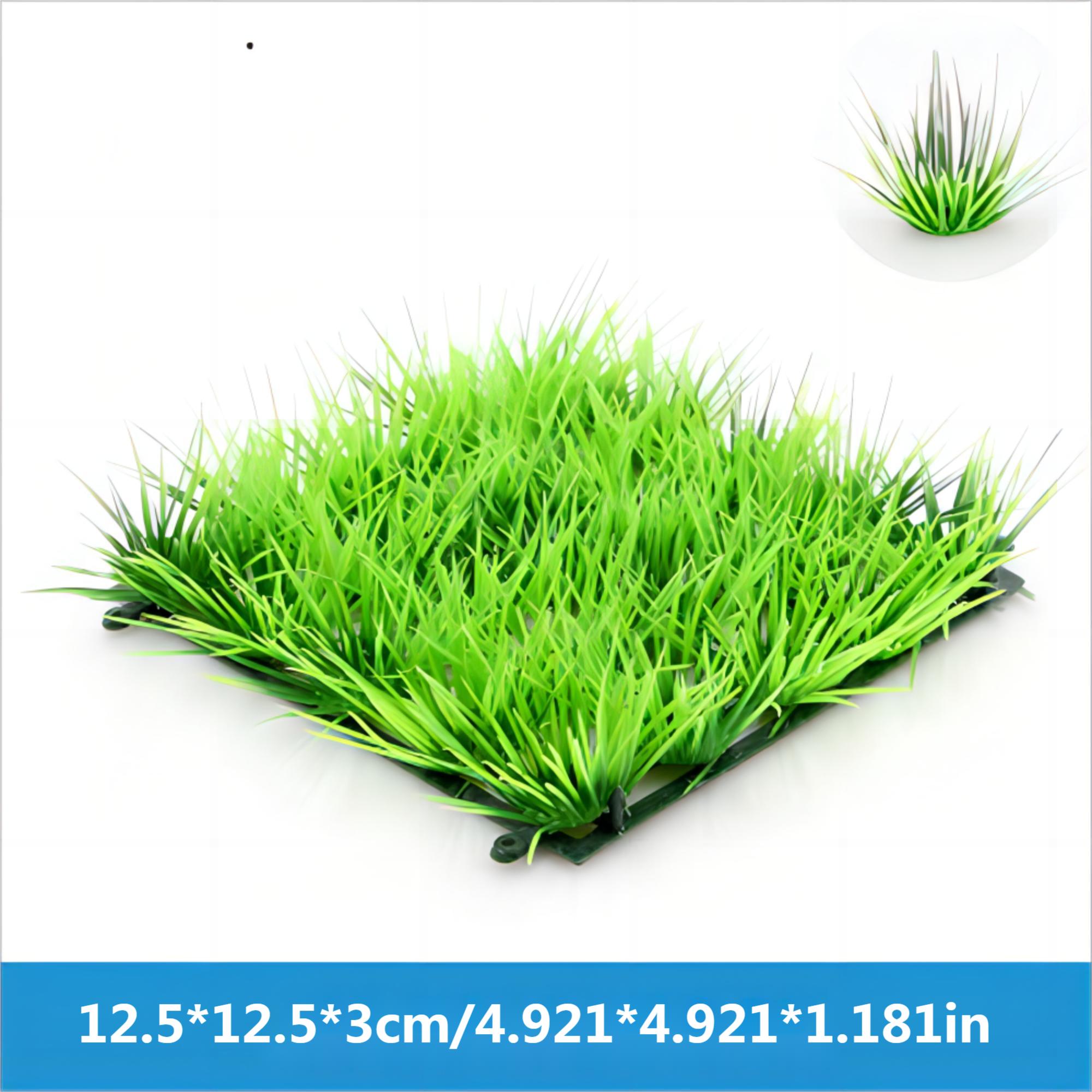 

1 Pc ABS Artificial Aquarium Green Lawn Decoration Supplies Fish Tank Landscaping High Simulation Water Lawn Simulation Plants
