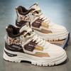 High top men's shoes winter new style with plush warm cotton shoes leather surface men's outdoor work boots