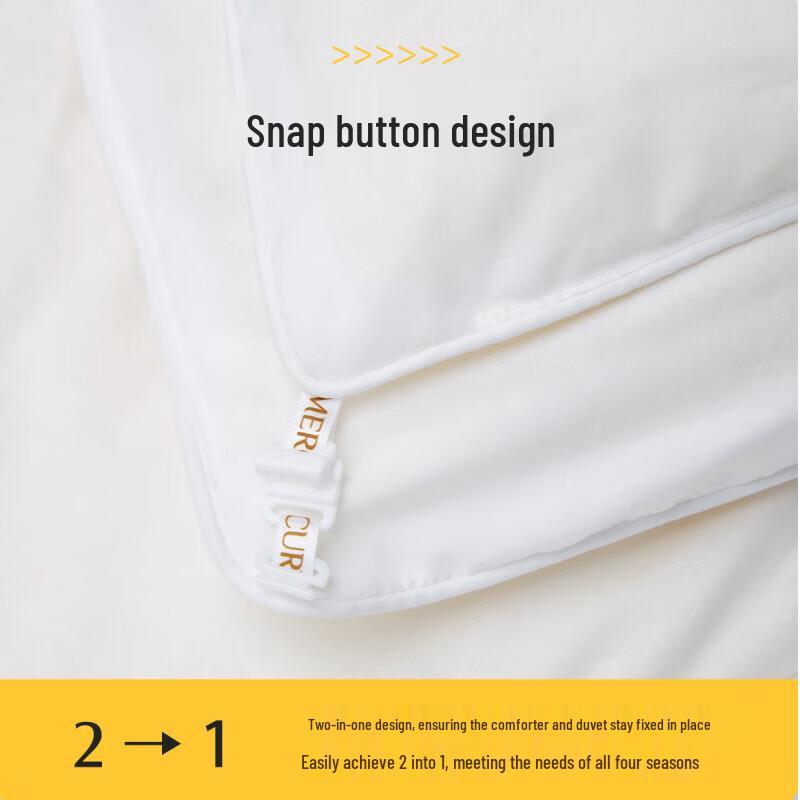 Mercury Home Textiles Antibacterial All-Season Two-in-One Duvet