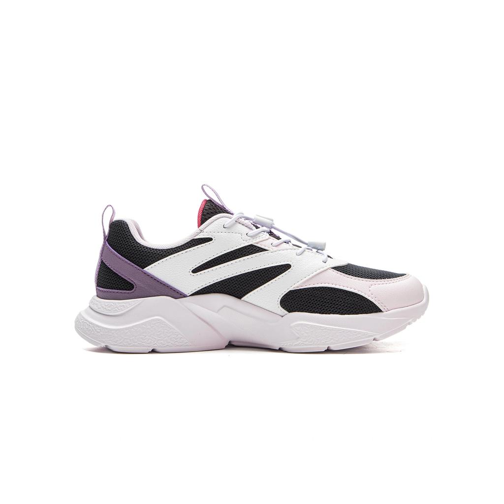Li Ning Kids Comfortable Fashionable Versatile Breathable Support Low-Top Running Shoes Kids sneaker Black Standard-White Plain-Purple-Pink YKCU210-10