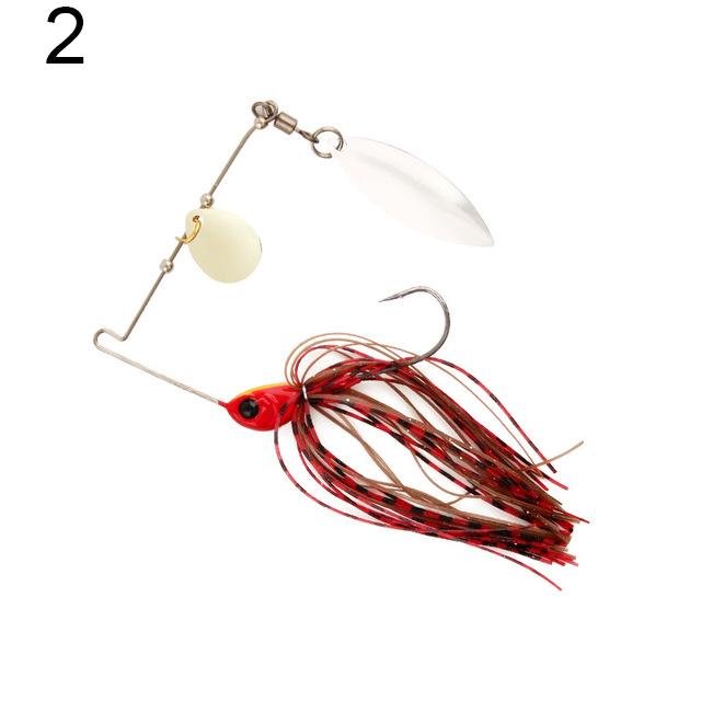 1PCS Rotating Metal Fishing Lure Five-color Composite Rotating Sequin 10.5g Perch Catfish Bait Light Sea Fishing Fishing Gear