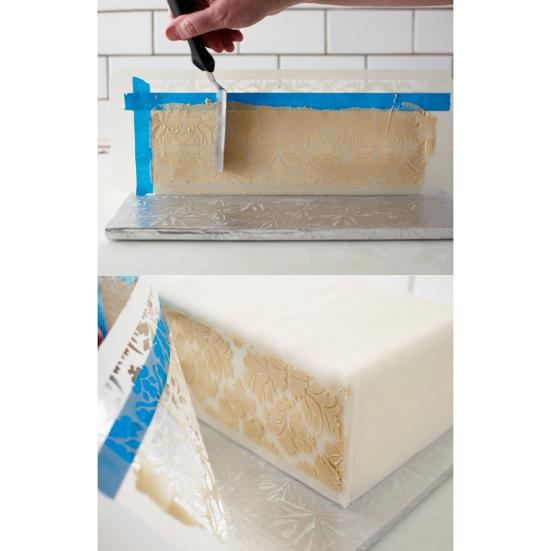 Stencil Card Making Multifunctional Plastic Damask Cake Stencil for Wedding