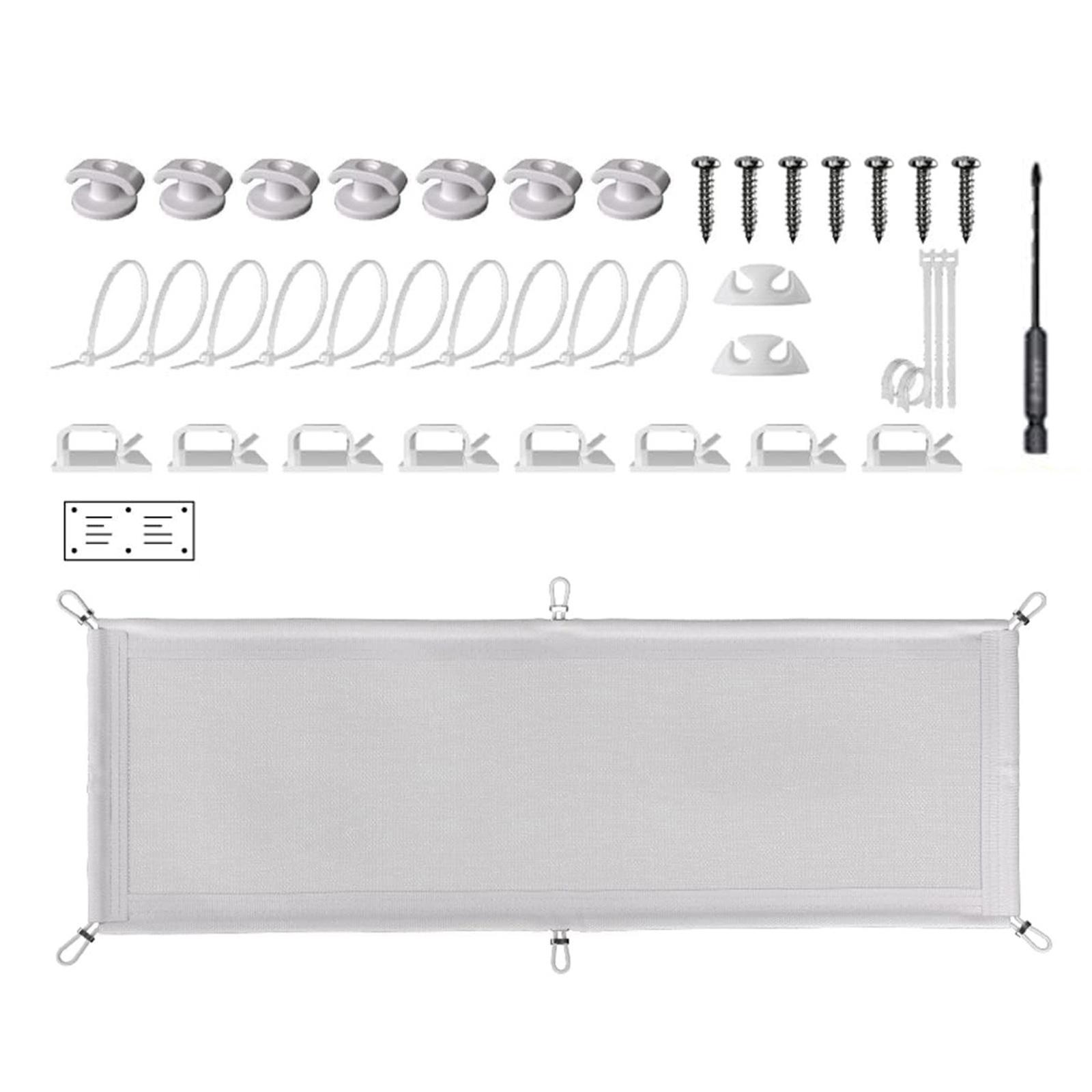 

Практичный сетчатый органайзер для укладки кабелей под столом для эффективного хранения проводов и безопасности дома или в офисе D