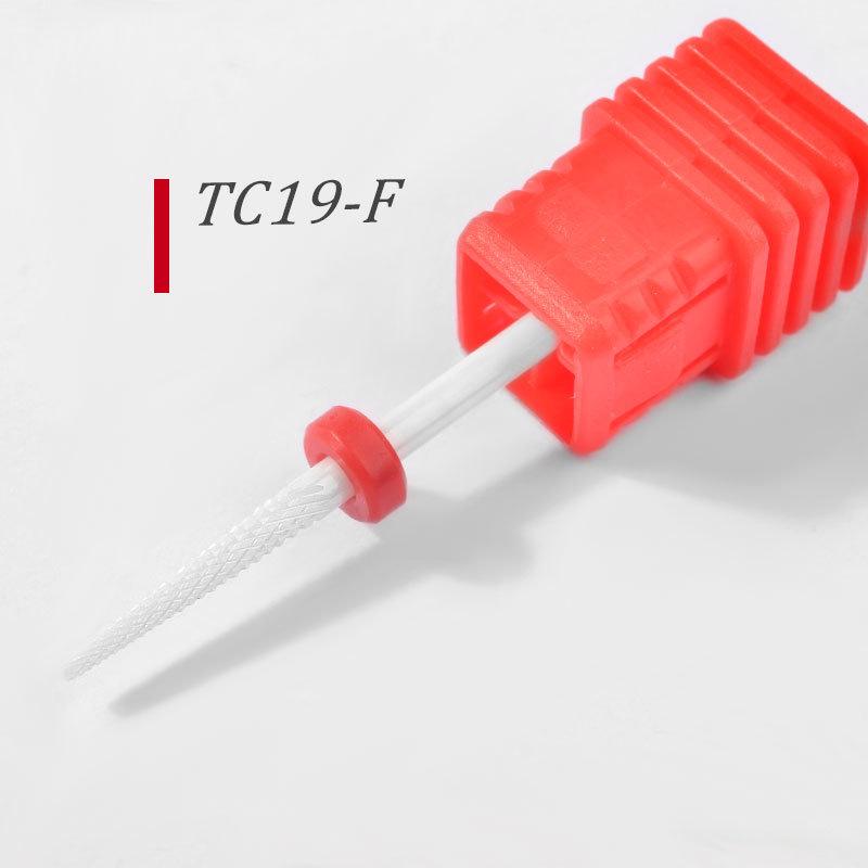 Ceramic Bullet-Shaped Nail Drill Bit for Nail and Dead Skin Removal