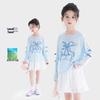 Tutu Elephant Girls' Lyocell Tencel Long Sleeve Bowknot Hollow Out Top