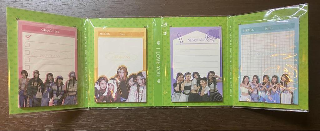 [USED] NewJeans 3-piece set (mini memo pad, photo set, stickers & memo paper)